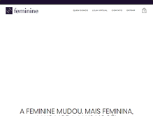 Tablet Screenshot of femininefashion.com.br